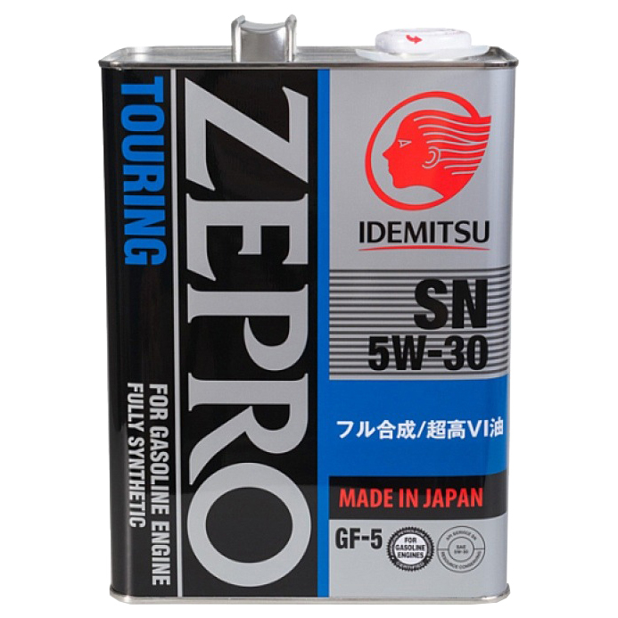 

Моторное масло Idemitsu синтетическое ZEPRO TOURING 5W30 API SN 4л