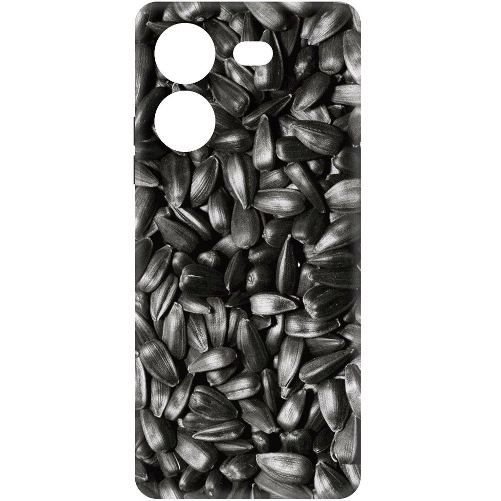 

Чехол-накладка Krutoff Soft Case Семечки для TECNO Pova 5 Pro черный