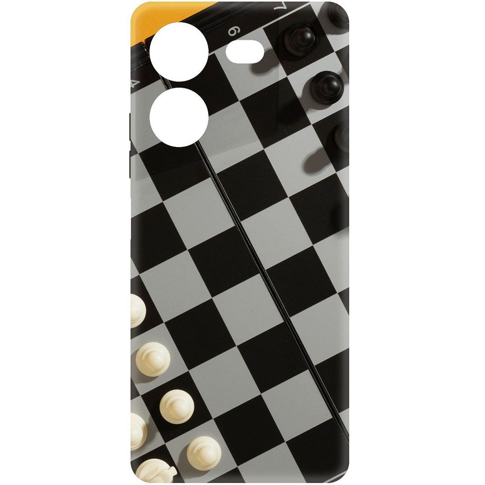 

Чехол-накладка Krutoff Soft Case Шахматы для TECNO Pova 5 Pro черный