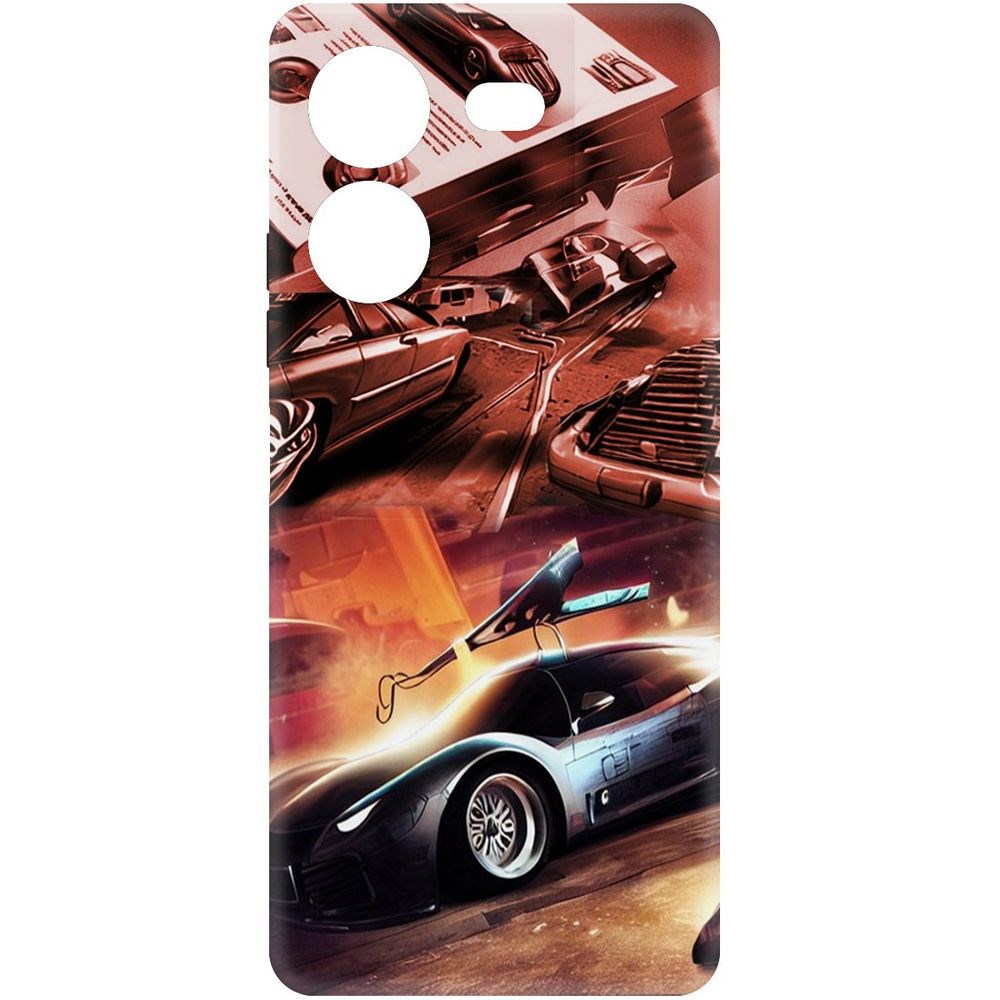 

Чехол-накладка Krutoff Soft Case Автодинамика для TECNO Pova 5 Pro черный