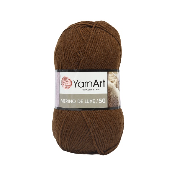 

Пряжа YarnArt 372049_00006 Merino de Lux 3067 коричневый, Merino de Lux