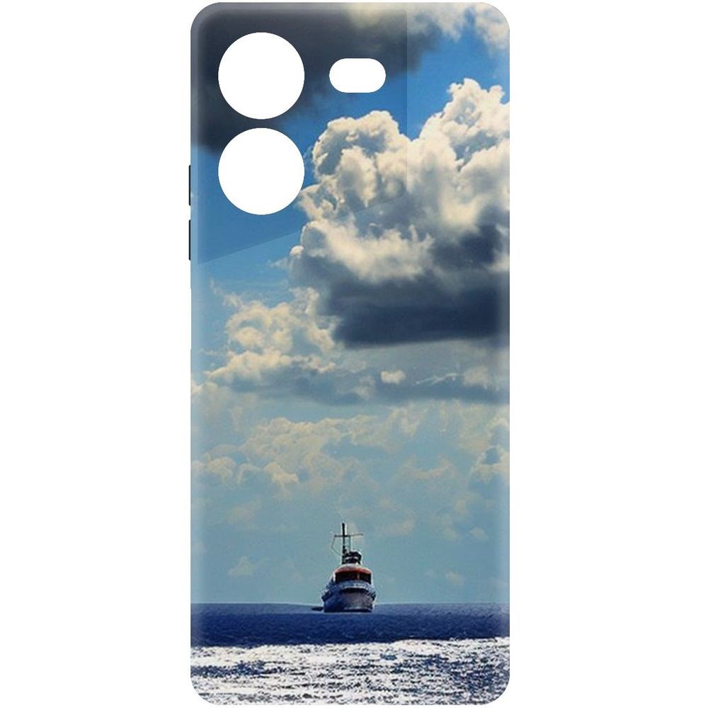 

Чехол-накладка Krutoff Soft Case Море для TECNO Pova 5 Pro черный