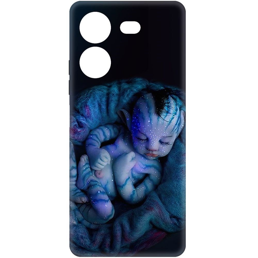 

Чехол-накладка Krutoff Soft Case Аватар - Малышка для TECNO Pova 5 Pro черный