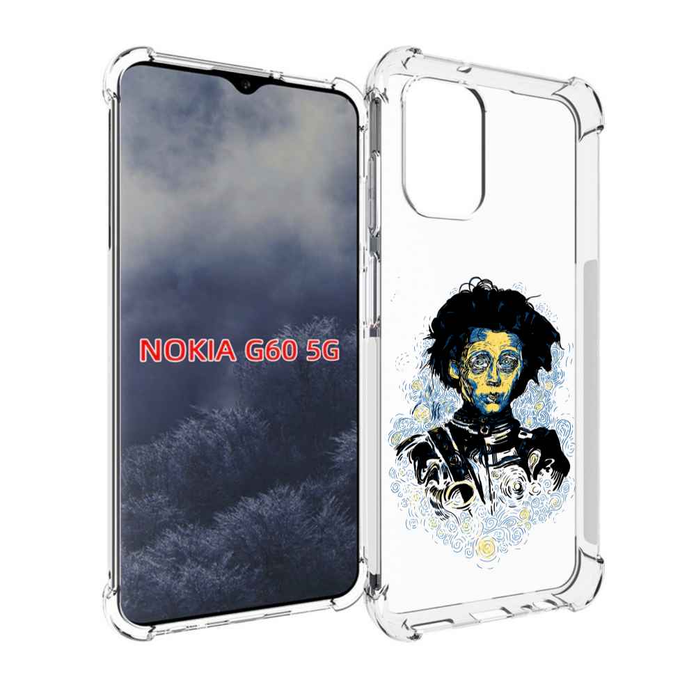 

Чехол MyPads парень черно-белый абстракция для Nokia G60 5G, Прозрачный, Tocco