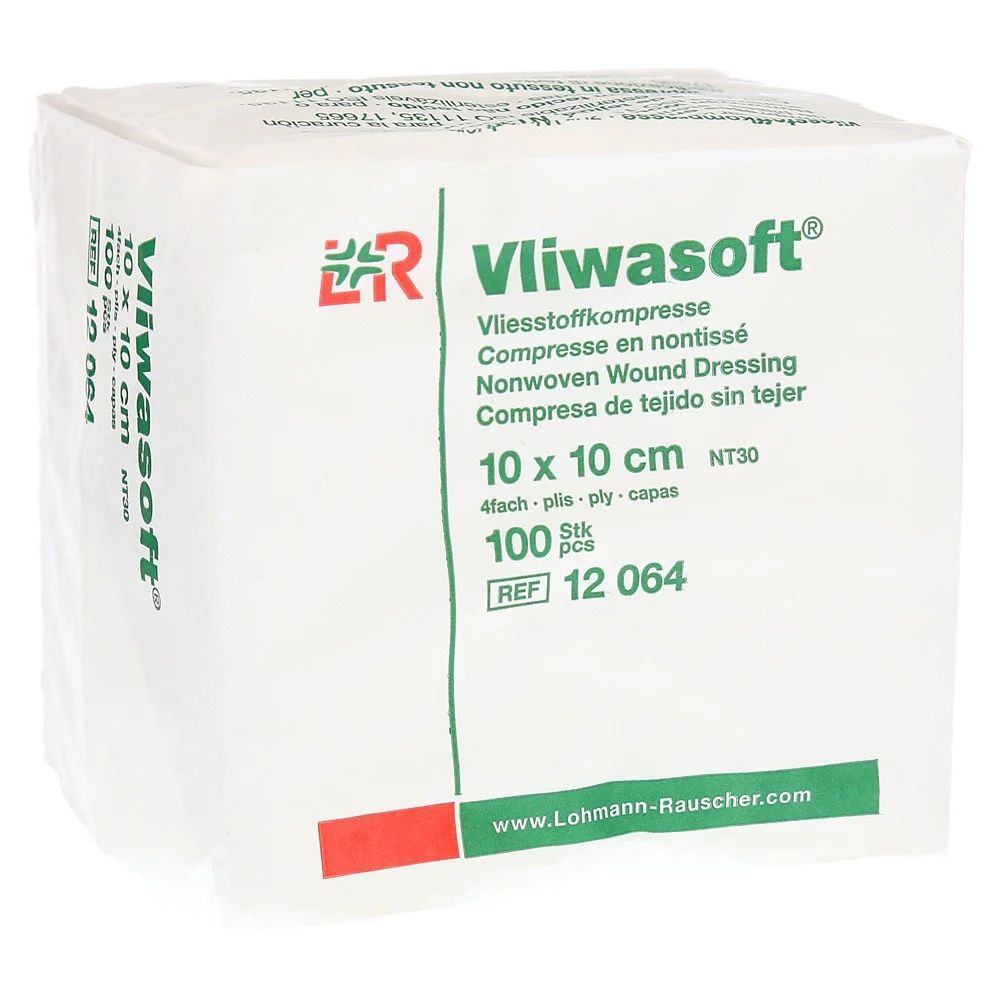 

Салфетки Vliwasoft стерильные впитывающие из 4-х слойного 10х10см,150шт,12065, Белый