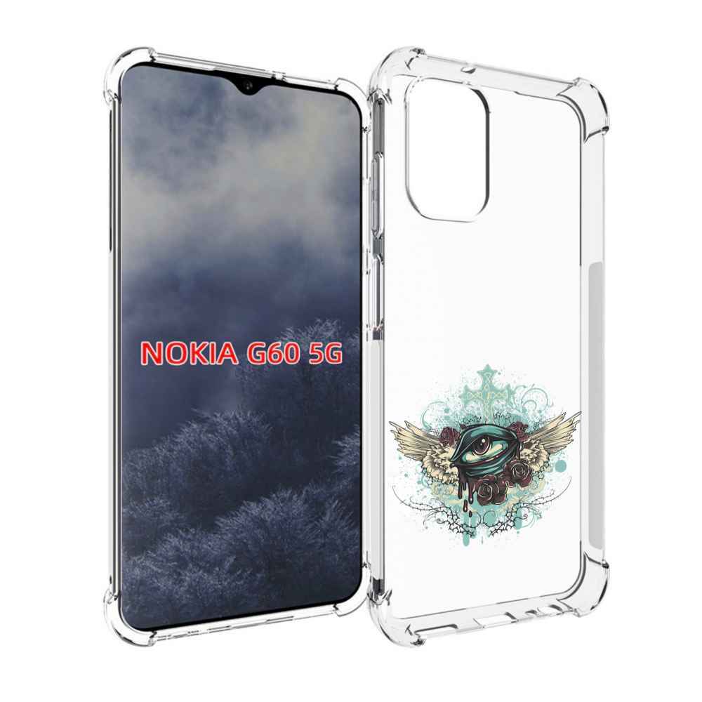 

Чехол MyPads плачущий глаз с крыльями для Nokia G60 5G, Прозрачный, Tocco