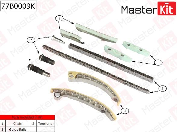 

Ремкомплект ГРМ MASTERKIT 77b0009k MASTERKIT 77b0009k