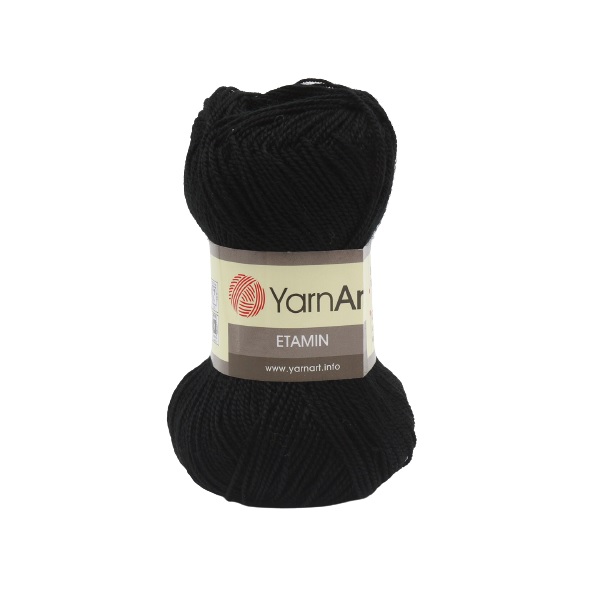 

Пряжа YarnАrt Etamin 30г, 180м (100% акрил) (422 чёрный), 10 мотков, Черный, Etamin