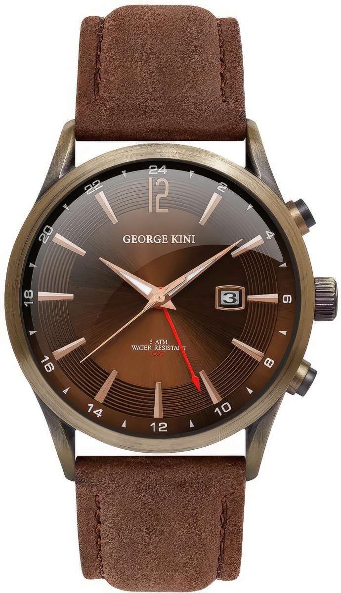 

Наручные часы мужские George Kini GK.18.BR.3BR.2.BR.0, GK.18.BR.3BR.2.BR.0