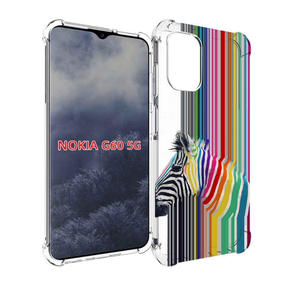 

Чехол MyPads радужная зебра для Nokia G60 5G, Прозрачный, Tocco