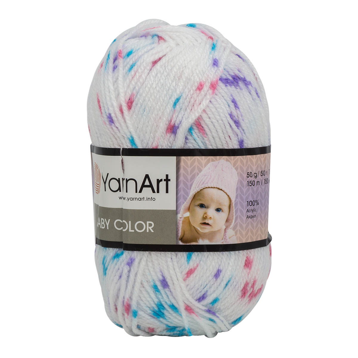 

Пряжа YarnArt Baby color 50г, 150м (100% акрил) (112 принт), 5 мотков, Baby color