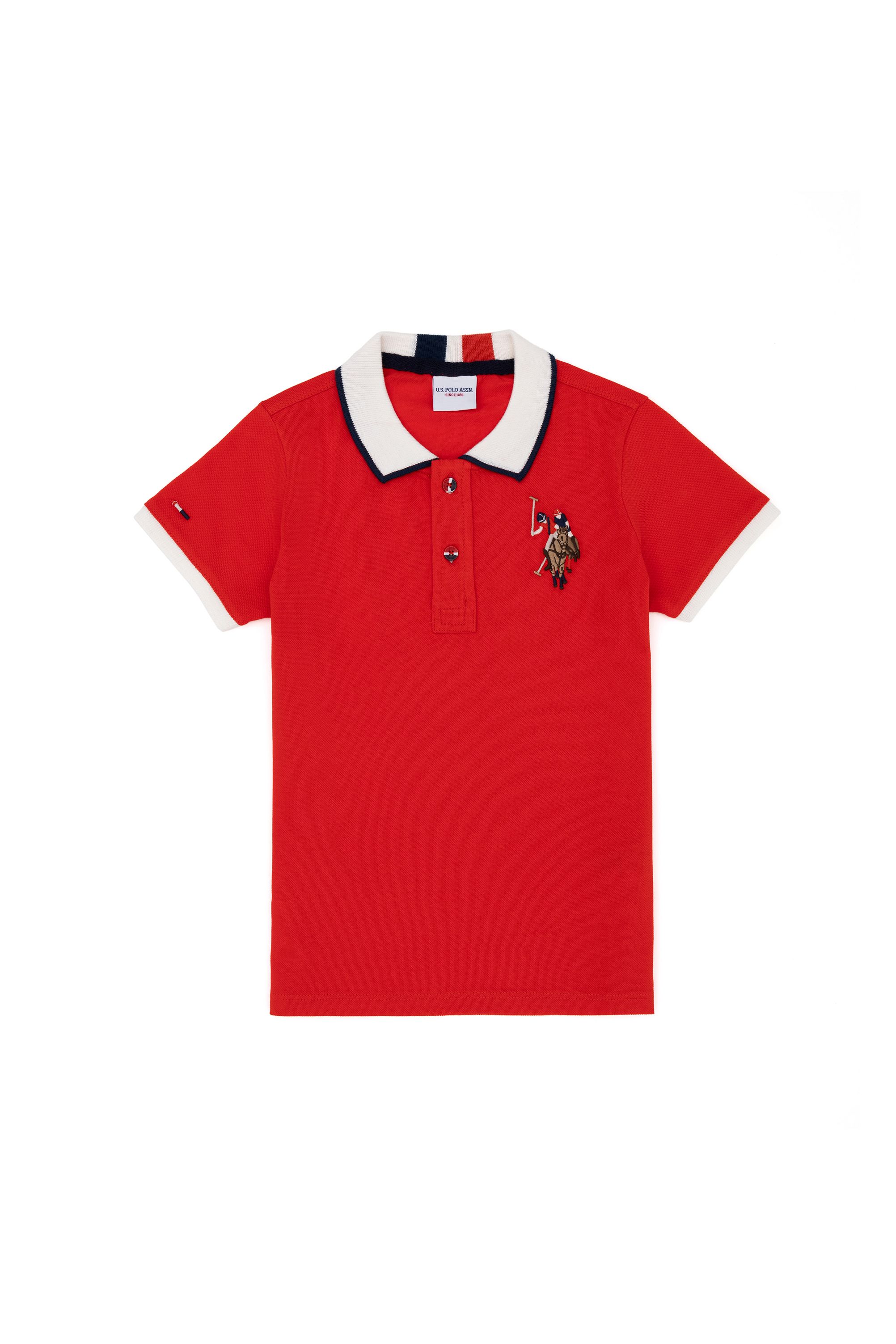 Поло детское US Polo Assn G083SZ0110SD01KIDSIY024, красный, 140