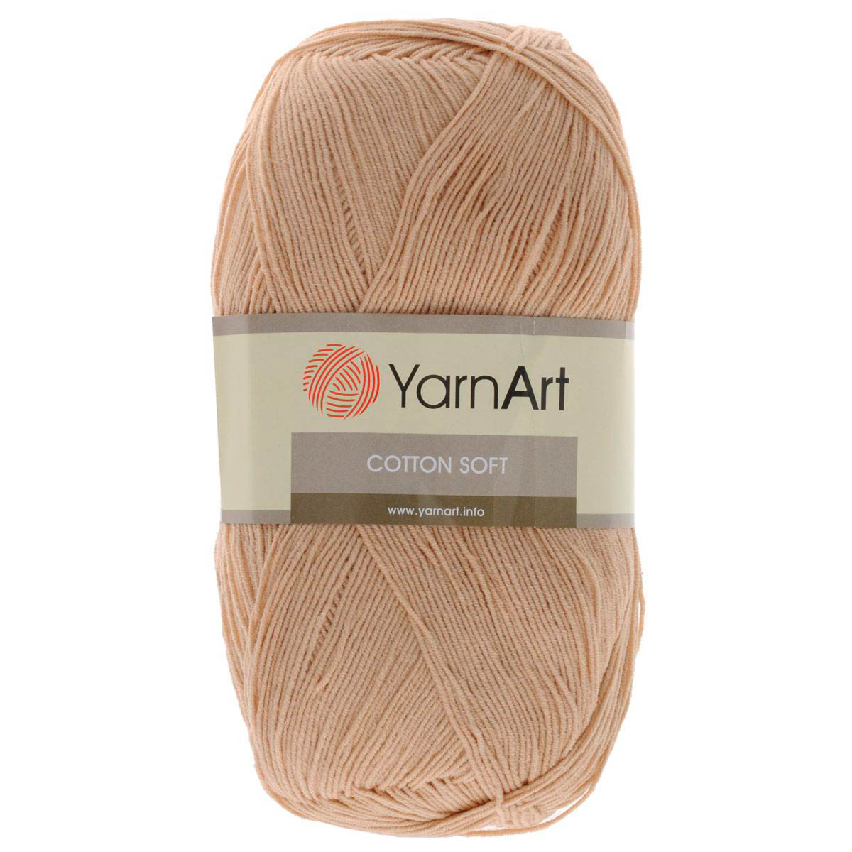 

Пряжа для вязания YarnArt 'Cotton soft' 100г, 600м (хлопок, акрил) (07 бежевый), 5 мотков, Cotton soft