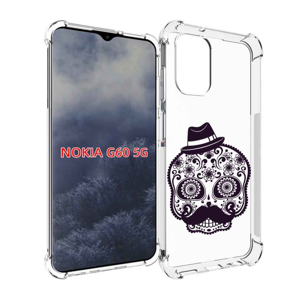 

Чехол MyPads разрисованный скелет для Nokia G60 5G, Прозрачный, Tocco
