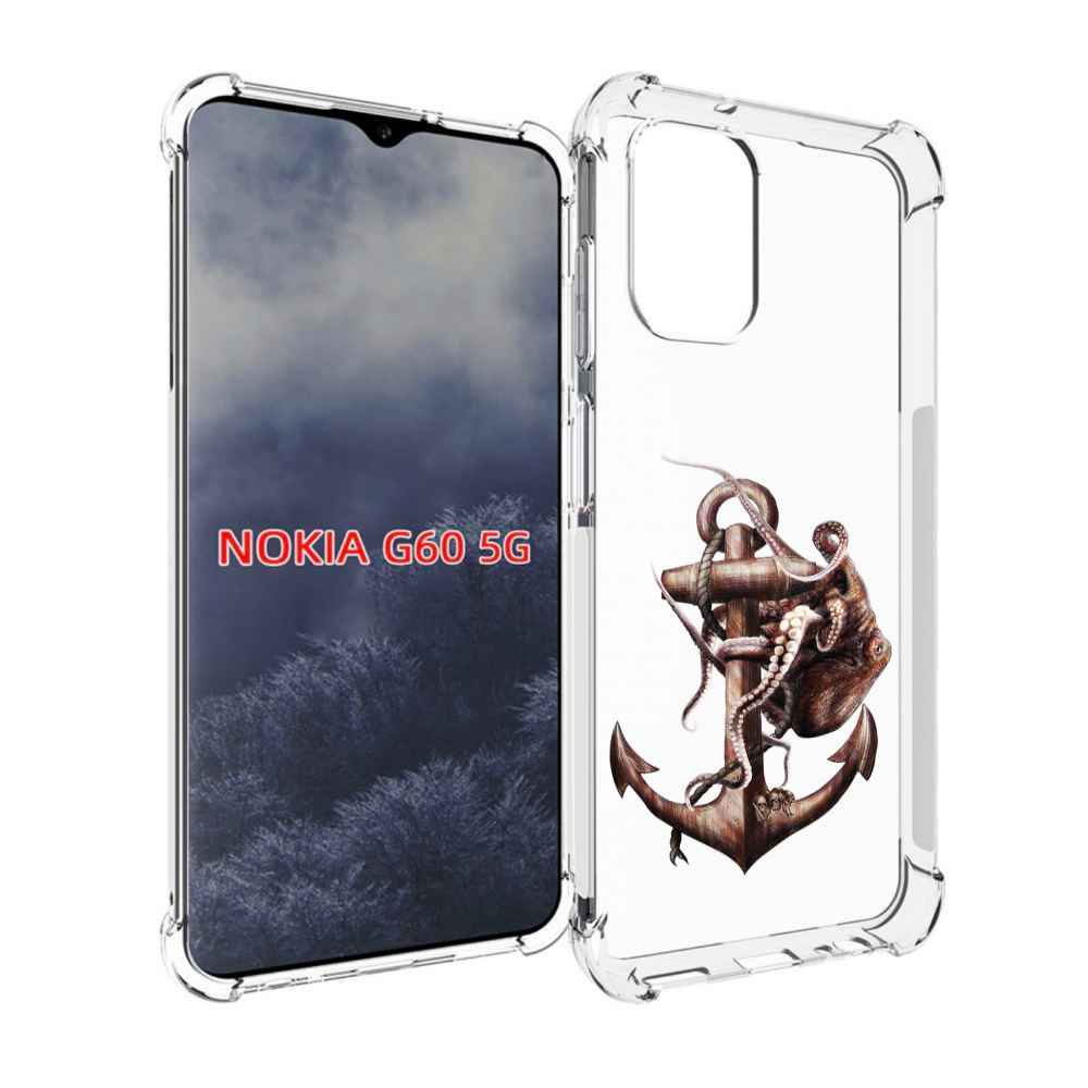 

Чехол MyPads ржавый якорь для Nokia G60 5G, Прозрачный, Tocco