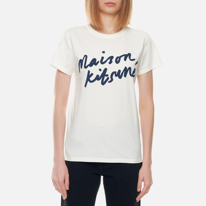 

Футболка женская Maison Kitsune AW00104KJ0005-P702 белая L, AW00104KJ0005-P702