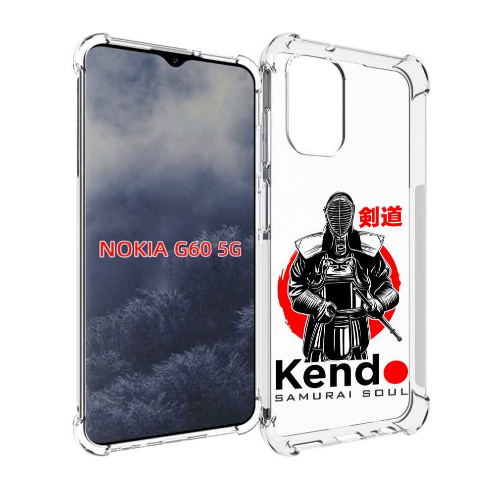 

Чехол MyPads рисованый самурай для Nokia G60 5G, Прозрачный, Tocco