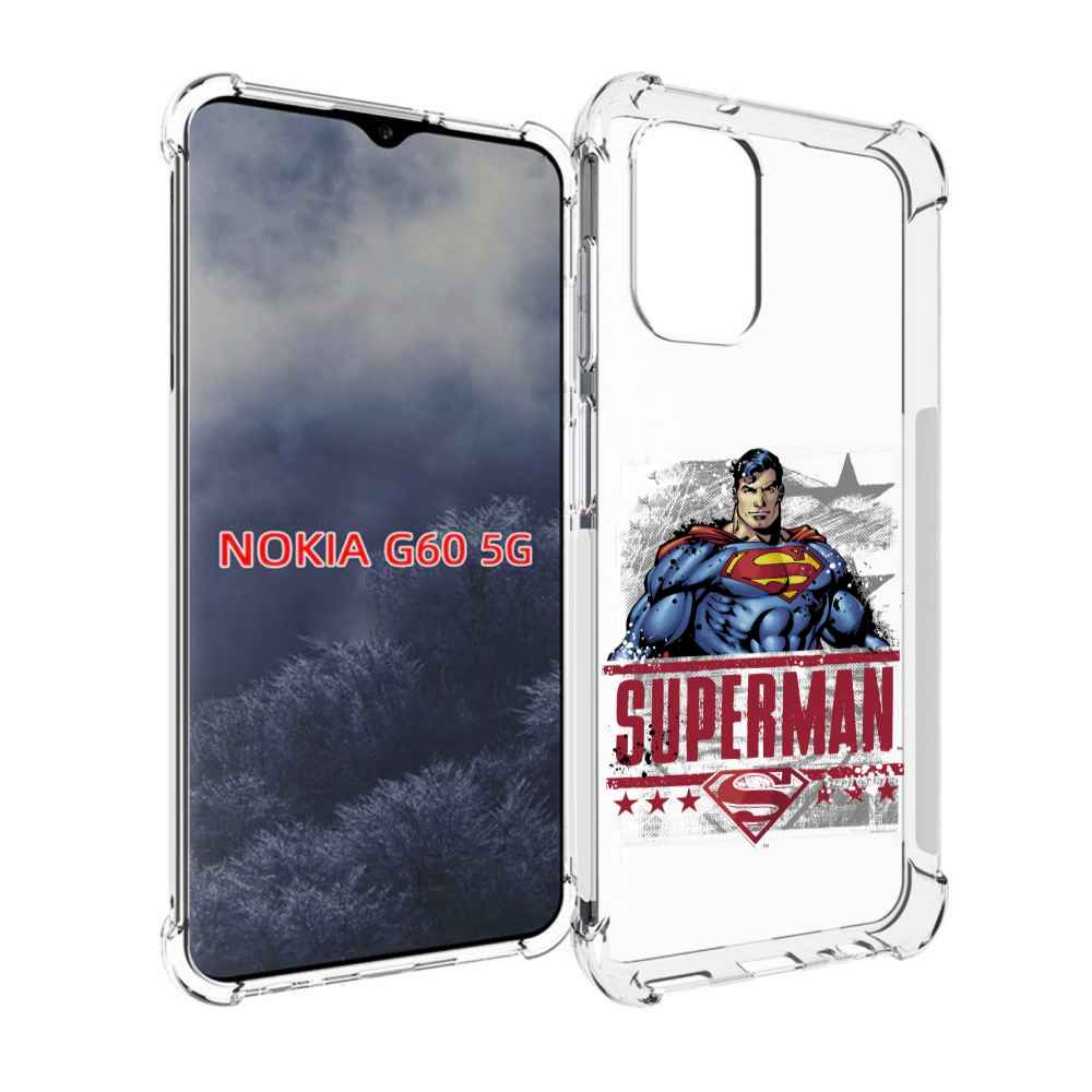 

Чехол MyPads рисунок супермен для Nokia G60 5G, Прозрачный, Tocco