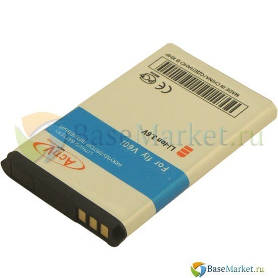 

Аккумуляторная батарея BaseMarket для Fly V60i Activ Premium