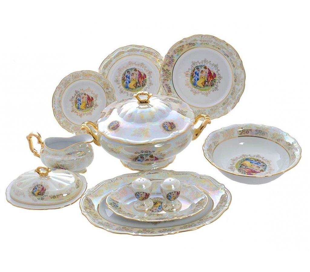

Столовый сервиз Мадонна перламутр Мария-тереза Repast на 6 персон, 61211-02