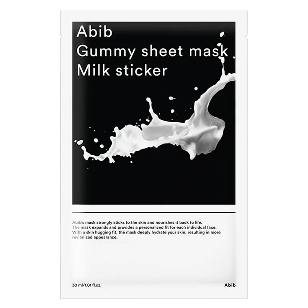 фото Тканевая маска с молочными протеинами abib gummy sheet mask milk sticker