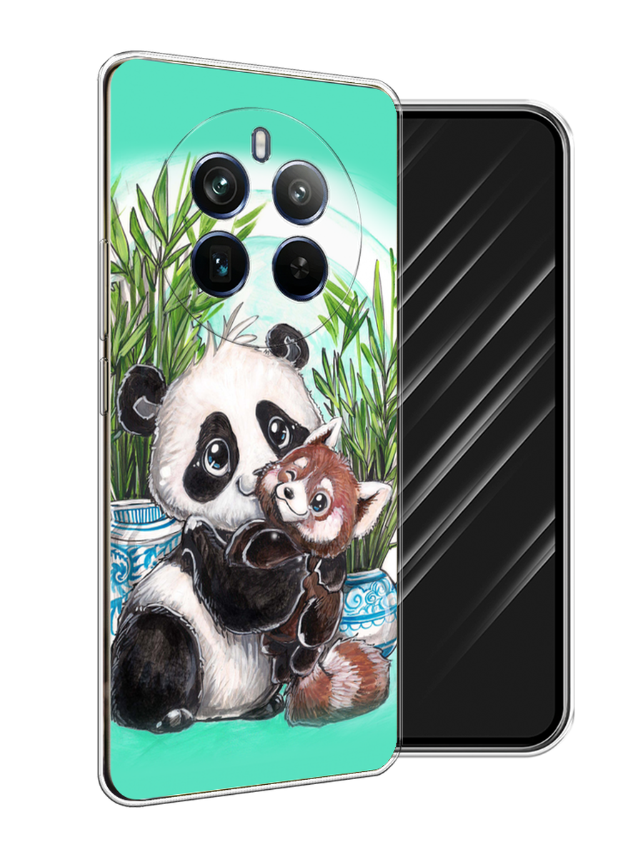 

Чехол Awog на Realme 12+ "Друзья зверята", Бирюзовый;белый;черный, 2516350-1