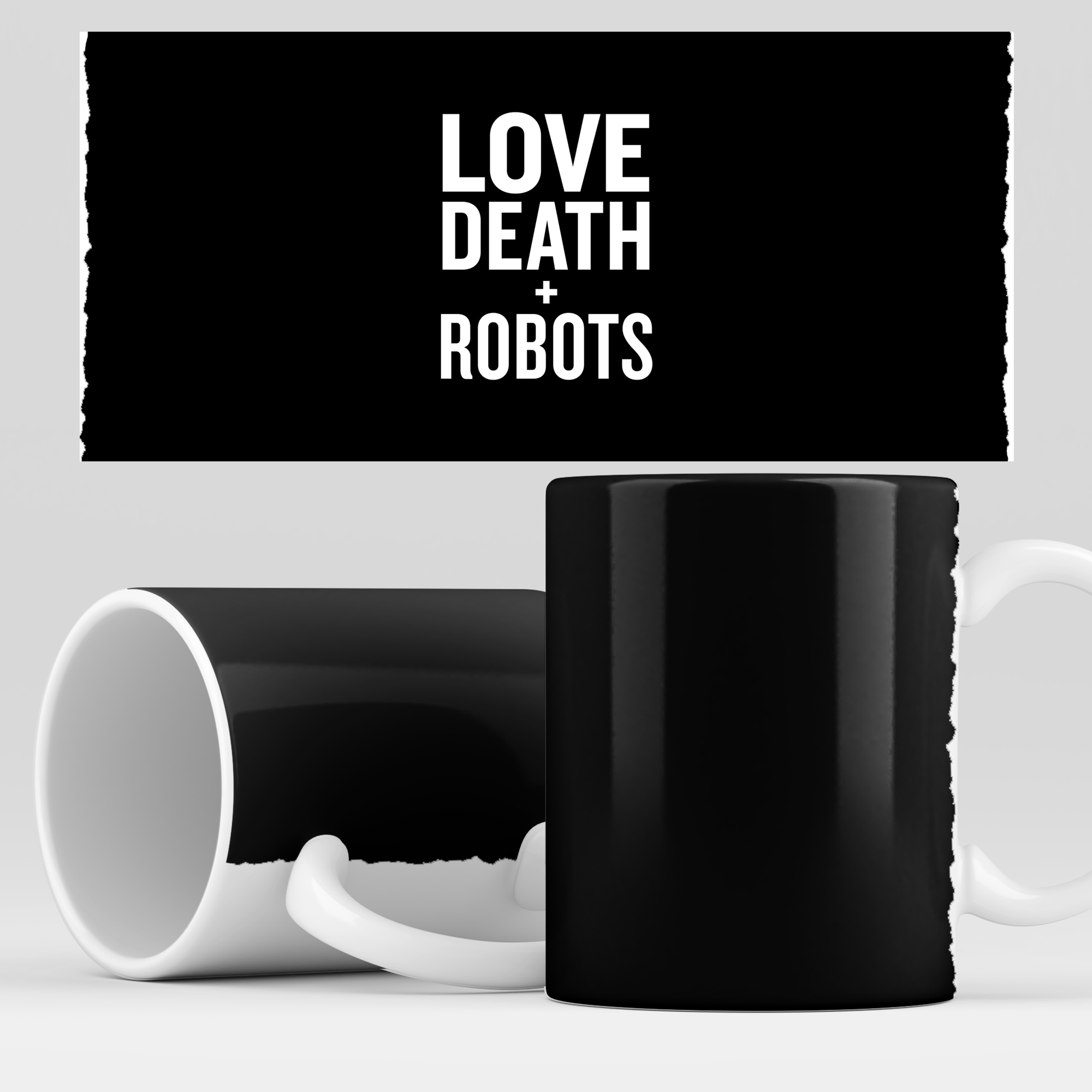 фото Кружка rocketcup с принтом "любовь, смерть и роботы" love, death and robots