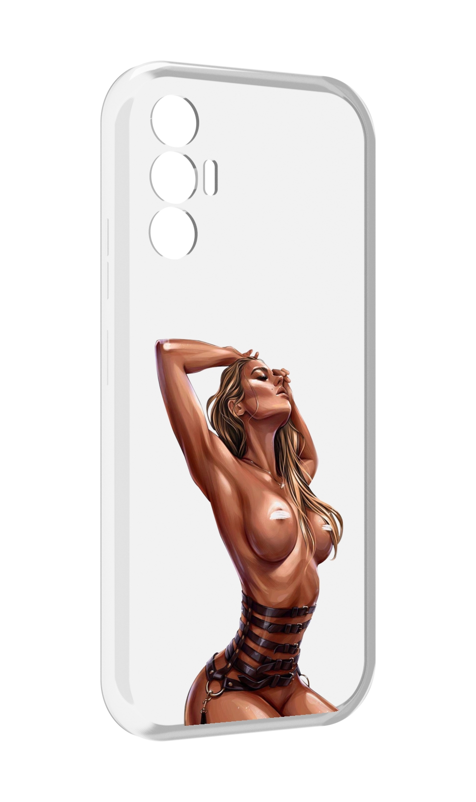 

Чехол MyPads Портупея денский для Tecno Pova 3, Прозрачный, Tocco