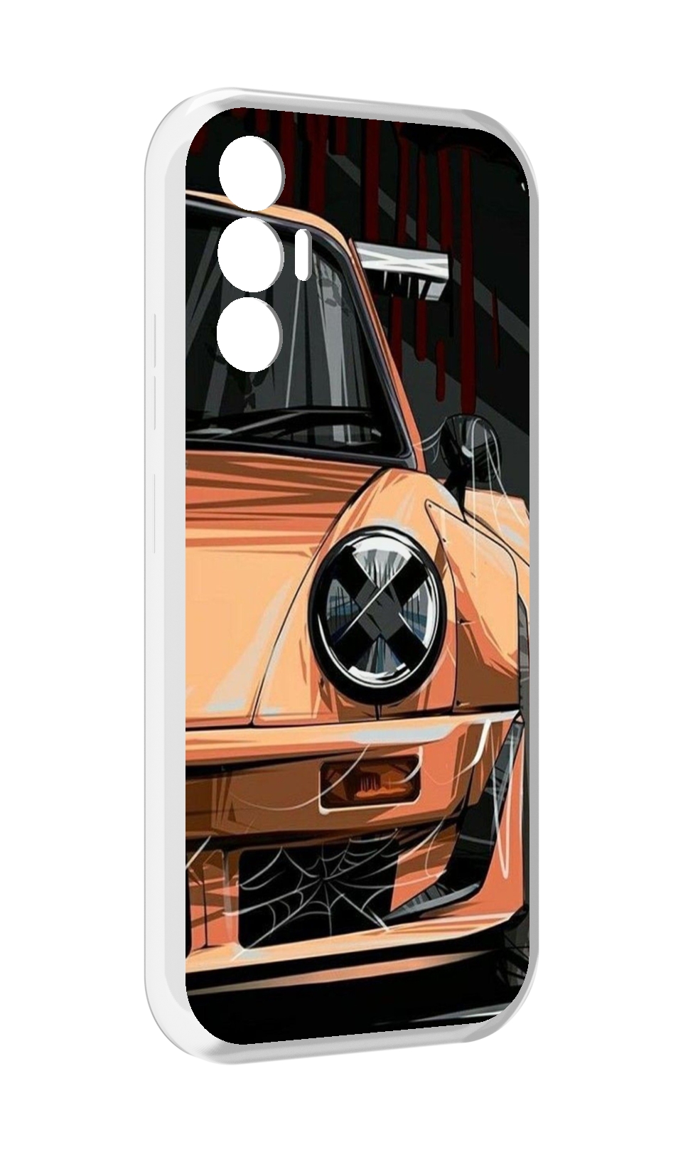 

Чехол Mypads Порш Мужской Для Tecno Pova 3, Прозрачный, Tocco