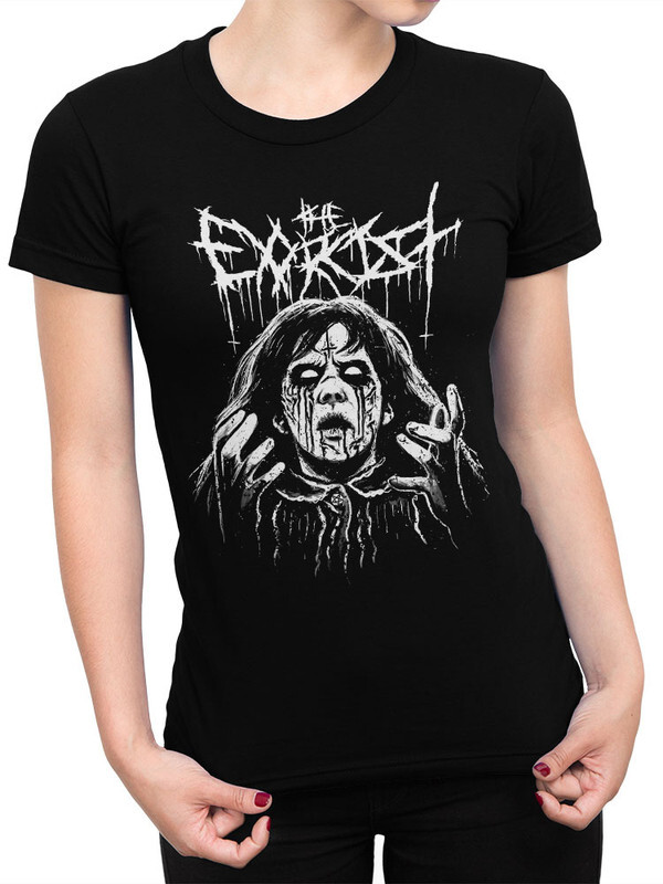 фото Футболка женская design heroes exorcist - экзорцист метал черная 3xl