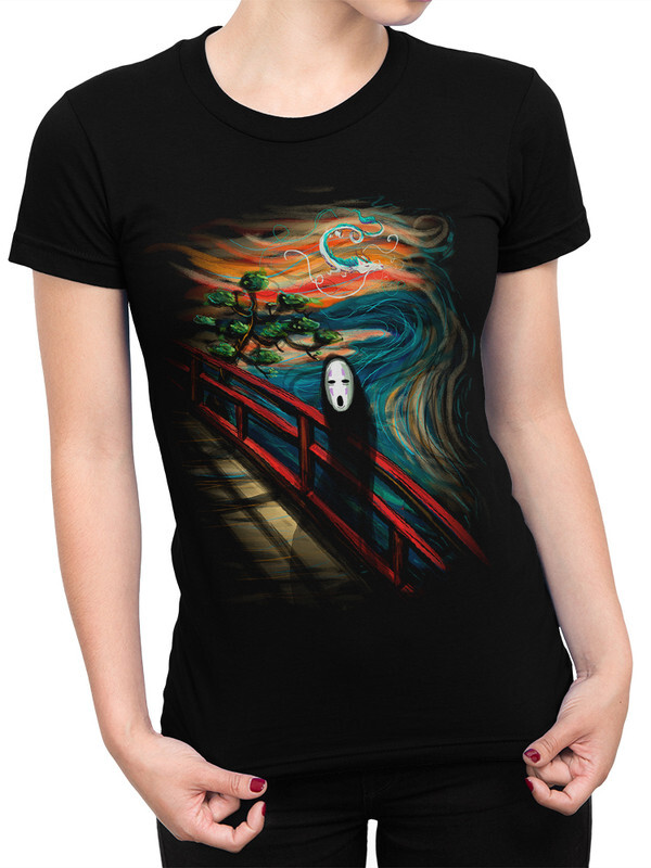 

Футболка женская DreamShirts Studio Унесенные Призраками - Безликий 333-1 черная XL, Черный, Унесенные Призраками - Безликий 333-1