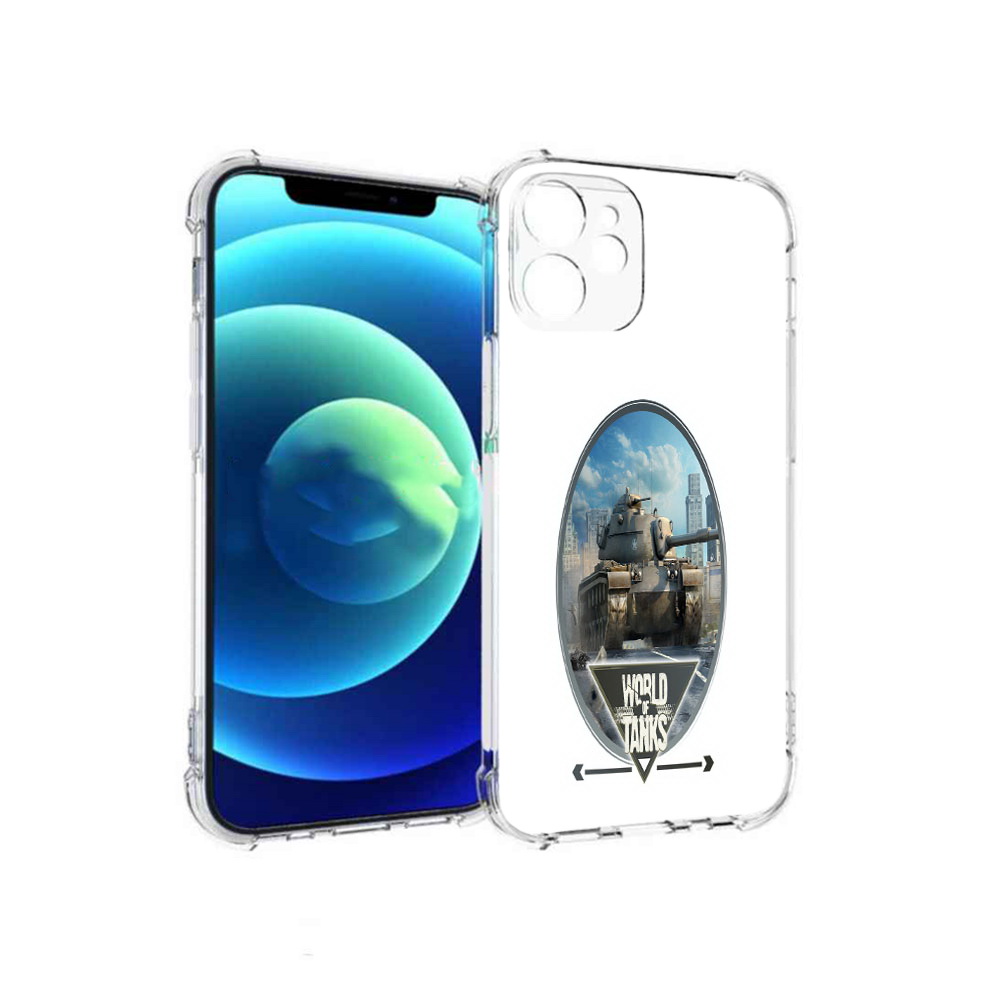

Чехол MyPads Tocco для Apple iPhone 12 mini игра с танками (PT157566.610.375), Прозрачный, Tocco