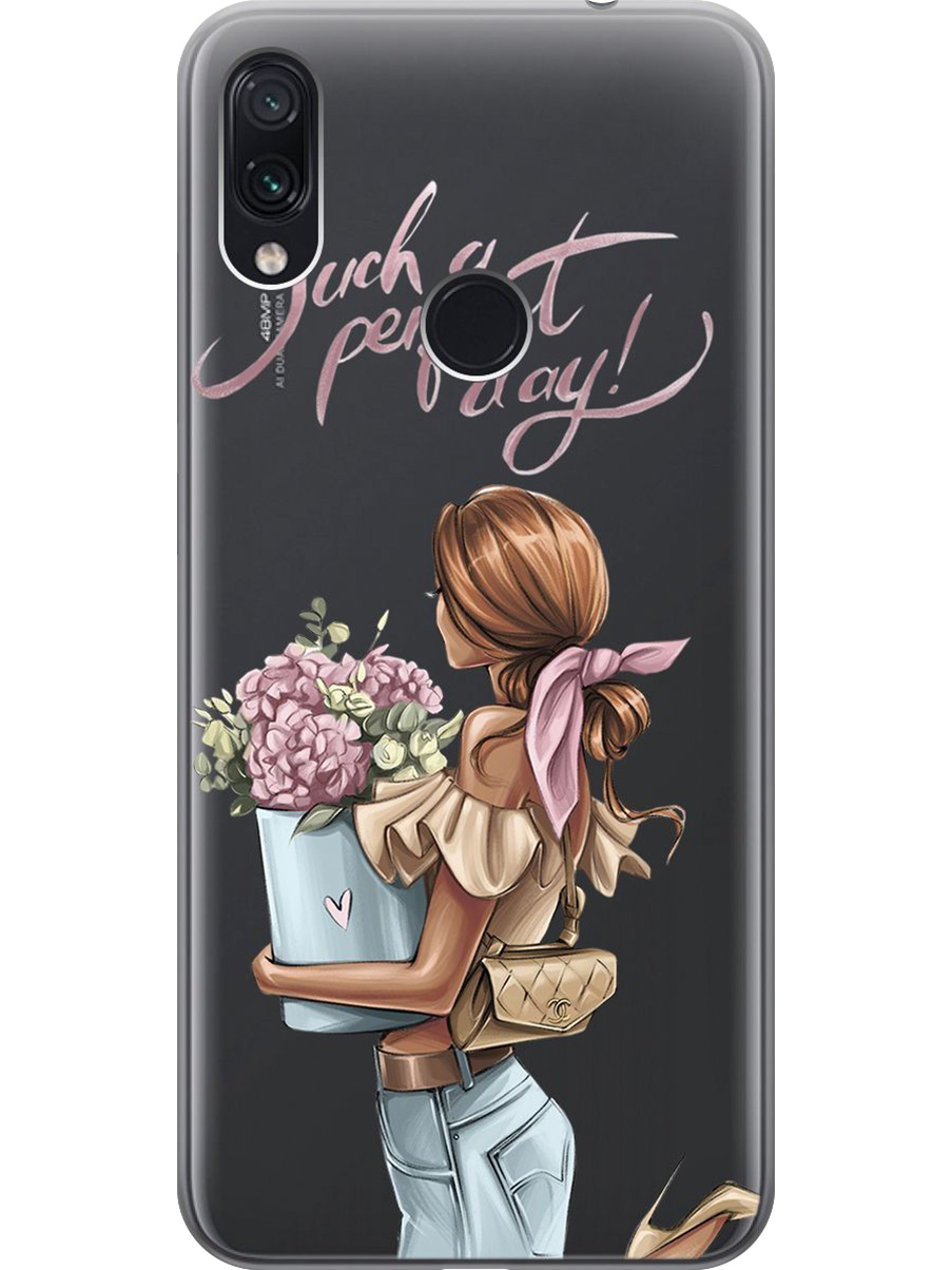 

Силиконовый чехол на Xiaomi Redmi Note 7 / Note 7 Pro с принтом прозрачный 952315, Прозрачный;голубой;розовый, 720434975