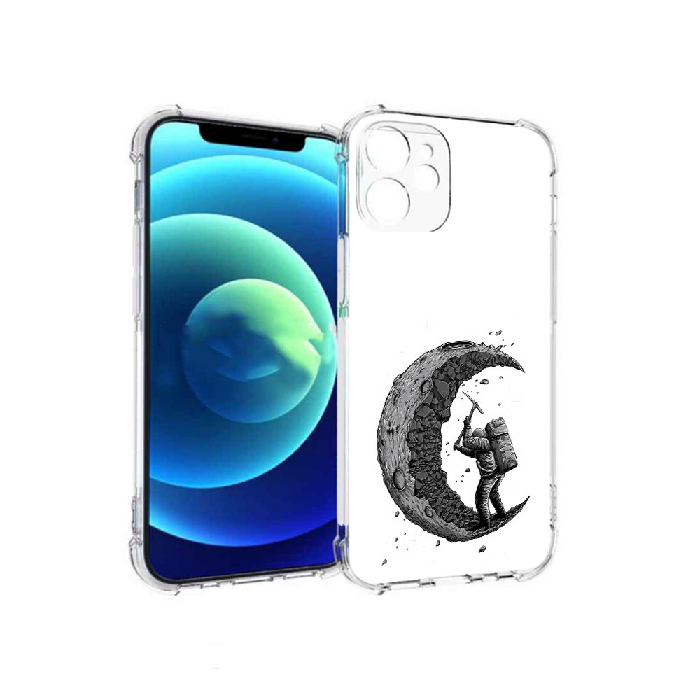 

Чехол MyPads Tocco для Apple iPhone 12 mini камненная луна (PT157566.610.384), Прозрачный, Tocco