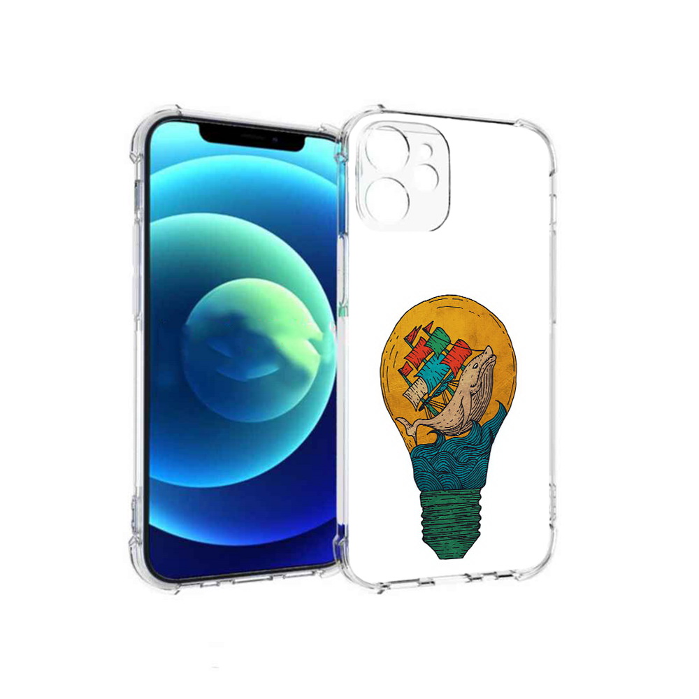 Чехол MyPads Tocco для Apple iPhone 12 mini кит в лампочке с парусами (PT157566.610.387)