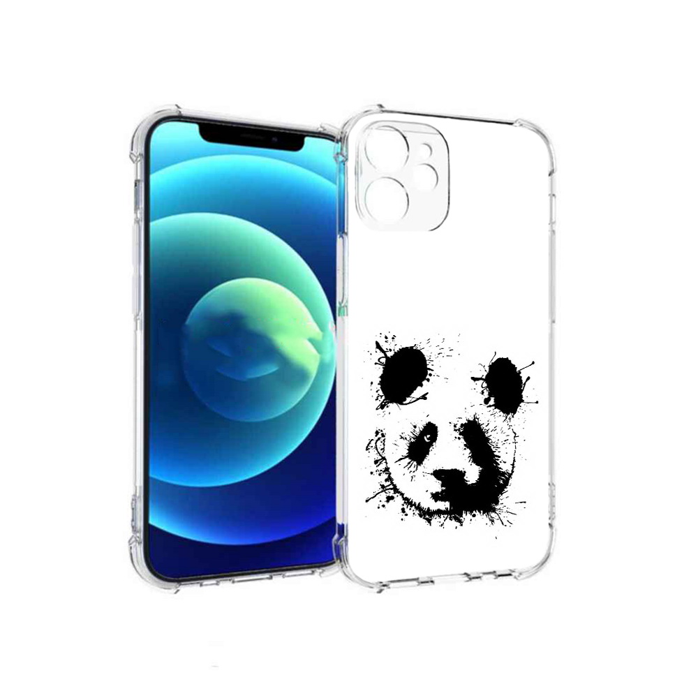 

Чехол MyPads Tocco для Apple iPhone 12 mini клякса-панда (PT157566.610.389), Прозрачный, Tocco