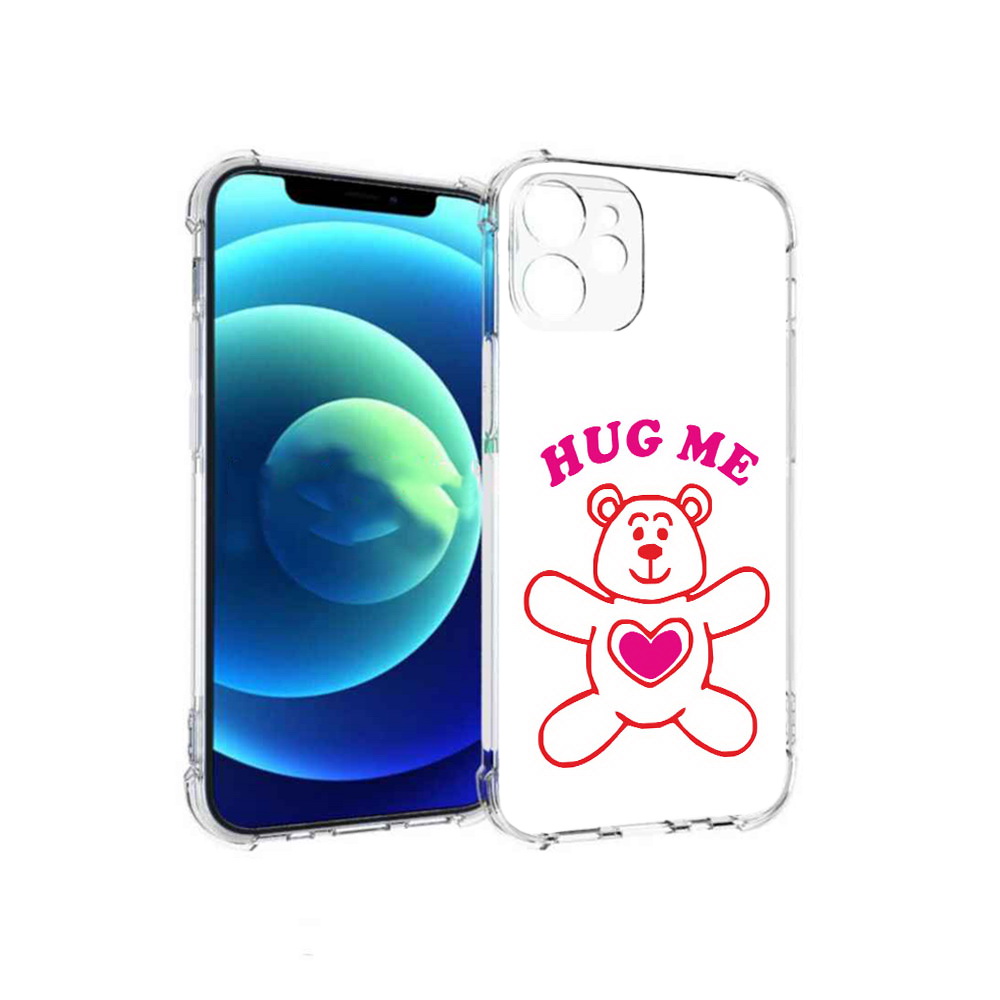 

Чехол MyPads Tocco для Apple iPhone 12 mini 14 февраля обними меня (PT157566.610.4), Прозрачный, Tocco