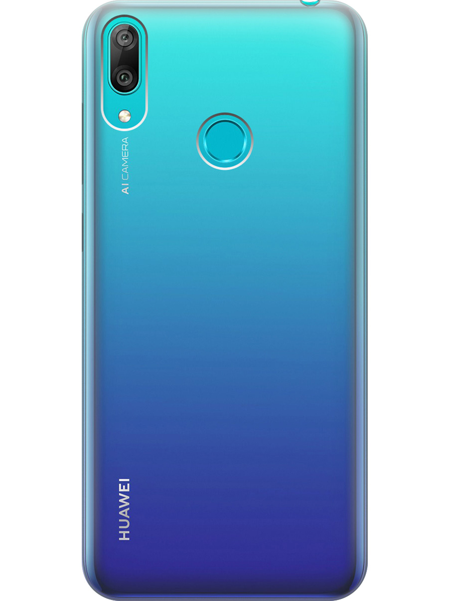 

Силиконовый чехол на Huawei Y7 (2019) прозрачный, 720668231