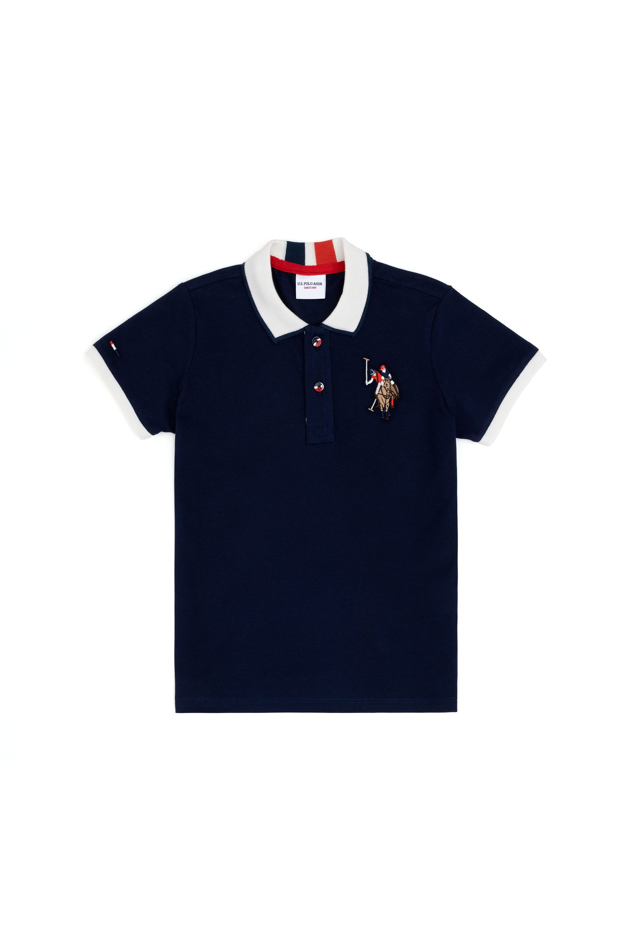 Поло детское US Polo Assn G083SZ0110SD01KIDSIY024, темно-синий, 116