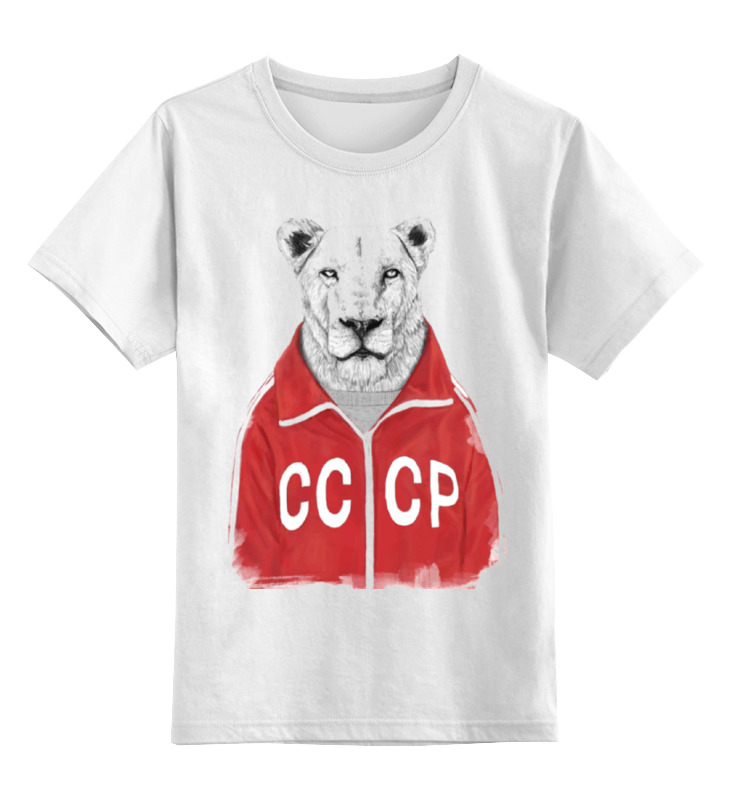 

Футболка детская Printio Ссср (ussr) цв. белый р. 104, Ссср (ussr)