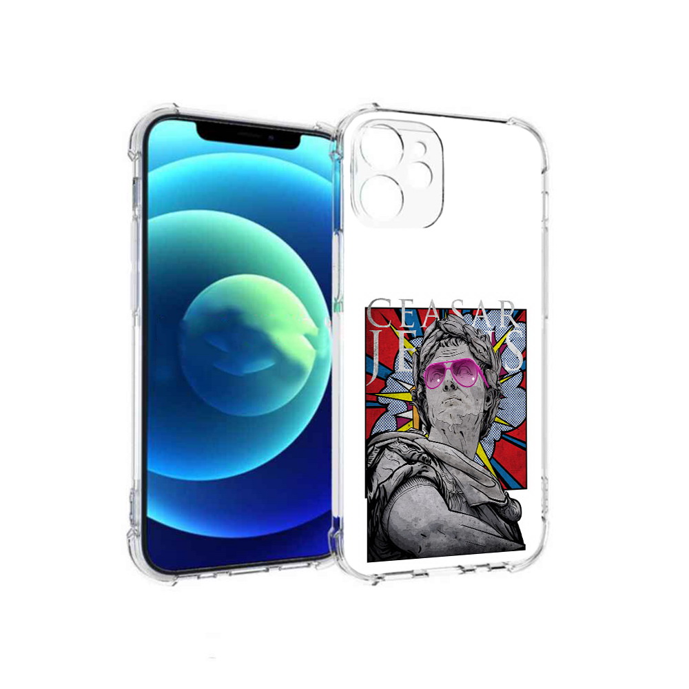 

Чехол MyPads Tocco для Apple iPhone 12 mini крутая статуя свободы (PT157566.610.423), Прозрачный, Tocco