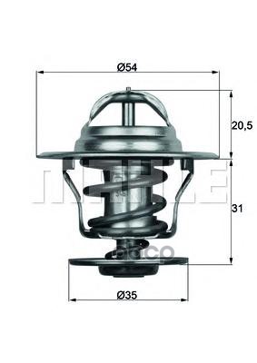 

Термостат VW Golf III/Transporter IV/Vento 76>03 Seat Ibiza II/Leon/Toledo II 90>10 Audi 8