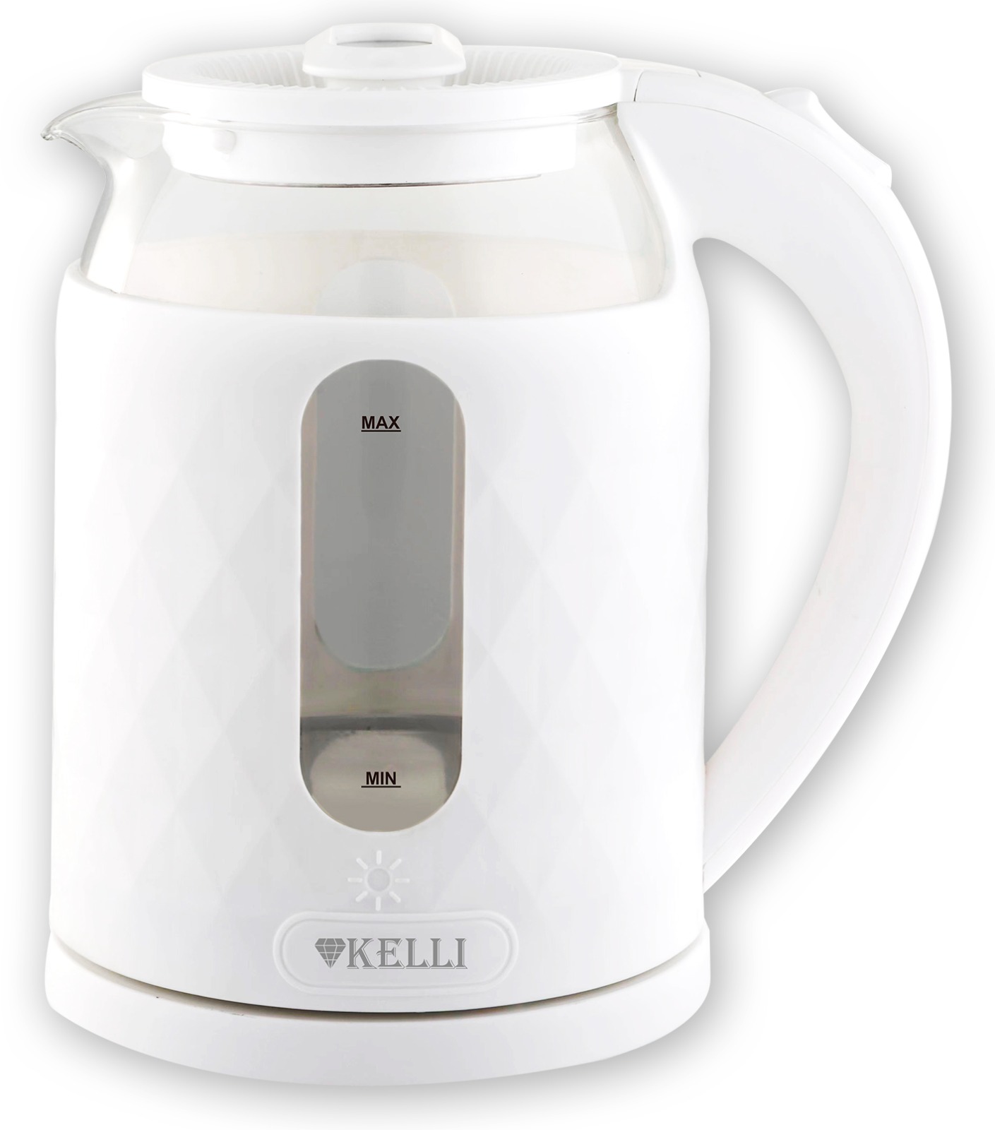 Чайник электрический KELLI KL-1805 1.8 л белый чайник kelli kl 4476 2 5l
