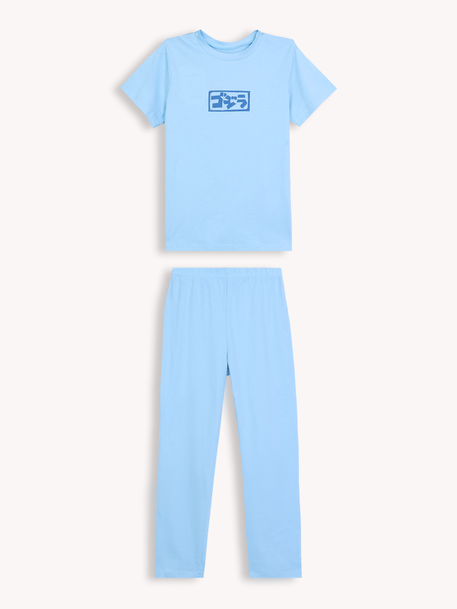 Пижама детская КотМарКот 800046, голубой, 134