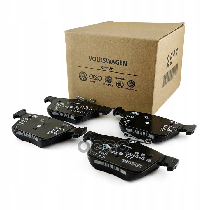 

Vag Колодки Тормозные Vw Audi Задние (4Шт.) Oe VAG 3Q0698451J