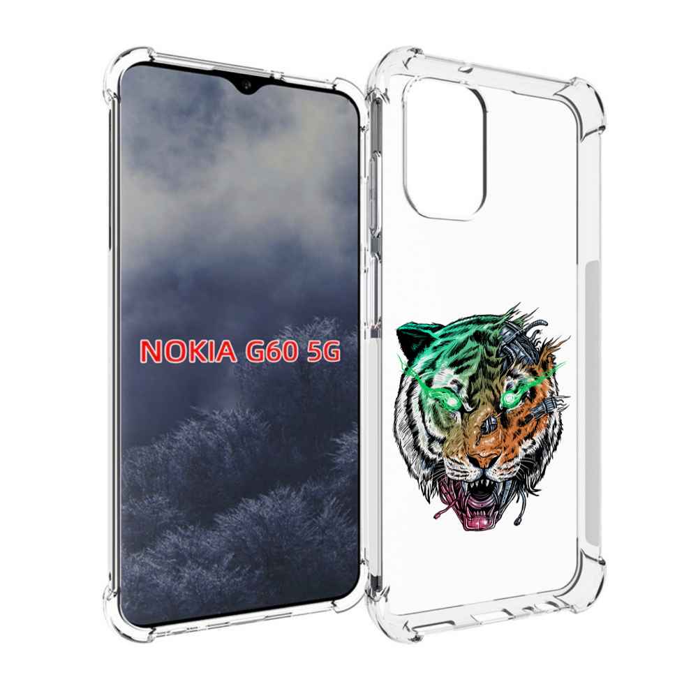 

Чехол MyPads робо-тигр для Nokia G60 5G, Прозрачный, Tocco