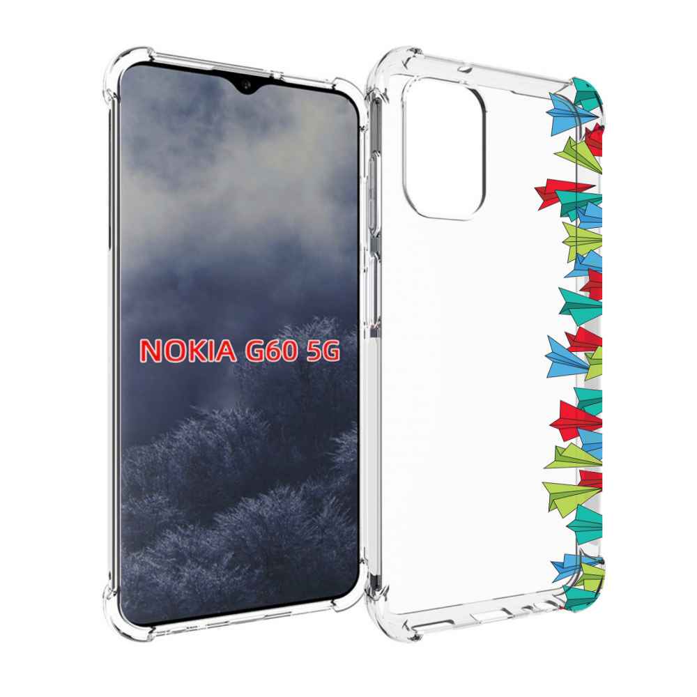 

Чехол MyPads самолетики из листочков для Nokia G60 5G, Прозрачный, Tocco