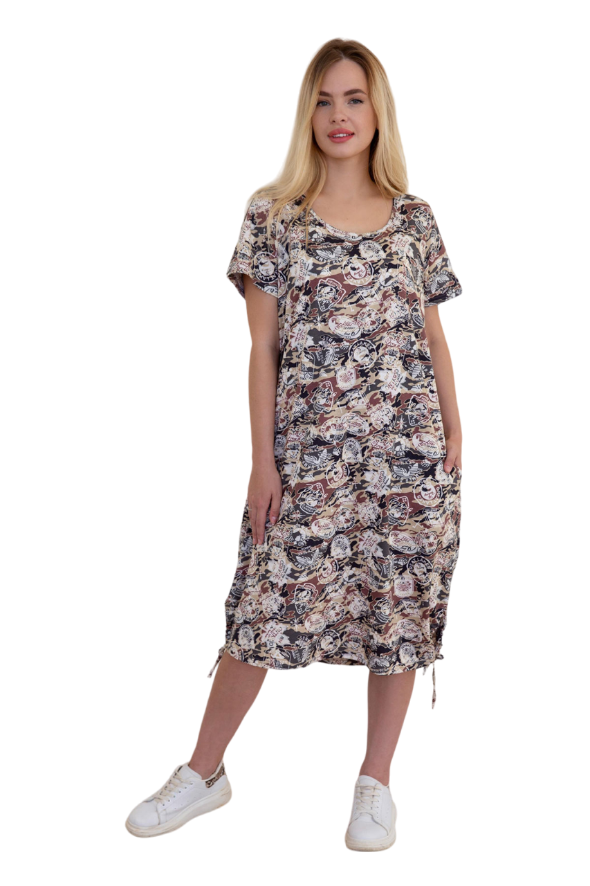 

Платье женское LikaDress 18-1406 бежевое 52 RU, Бежевый, 18-1406