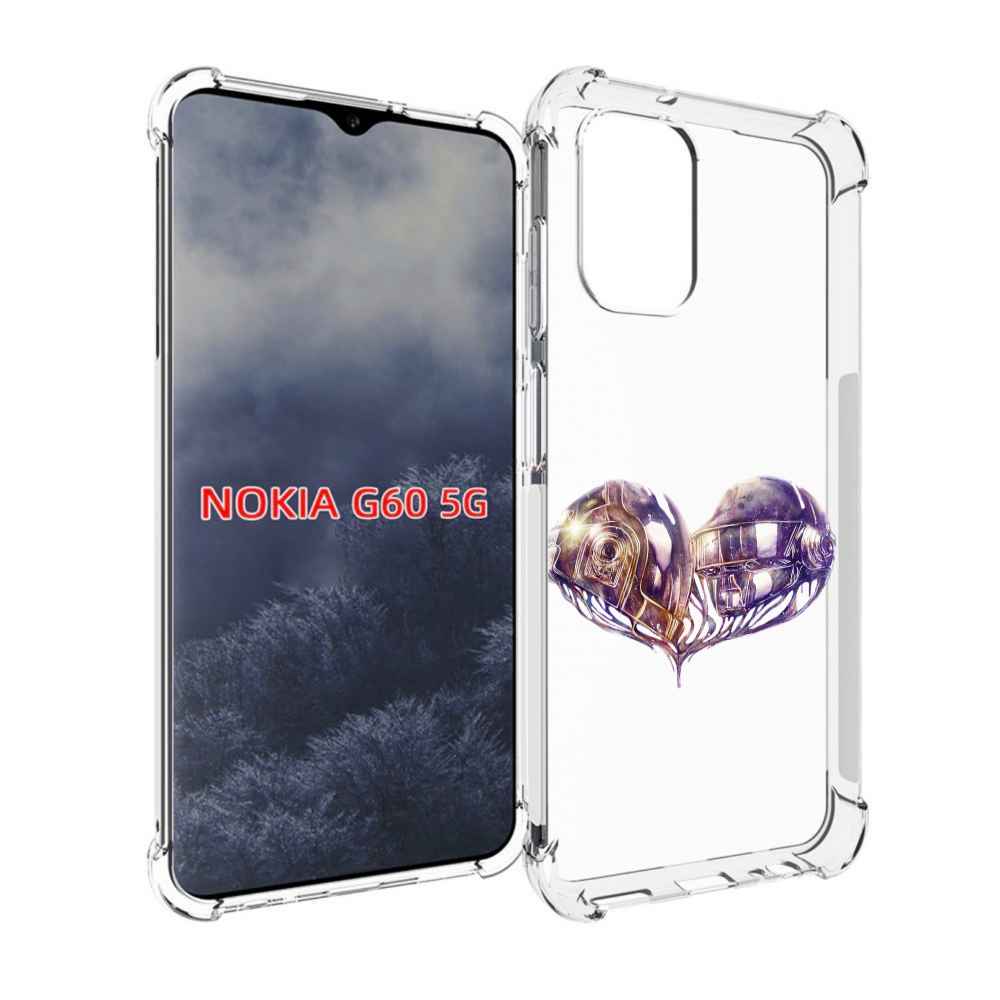 

Чехол MyPads сердце абстракция для Nokia G60 5G, Прозрачный, Tocco