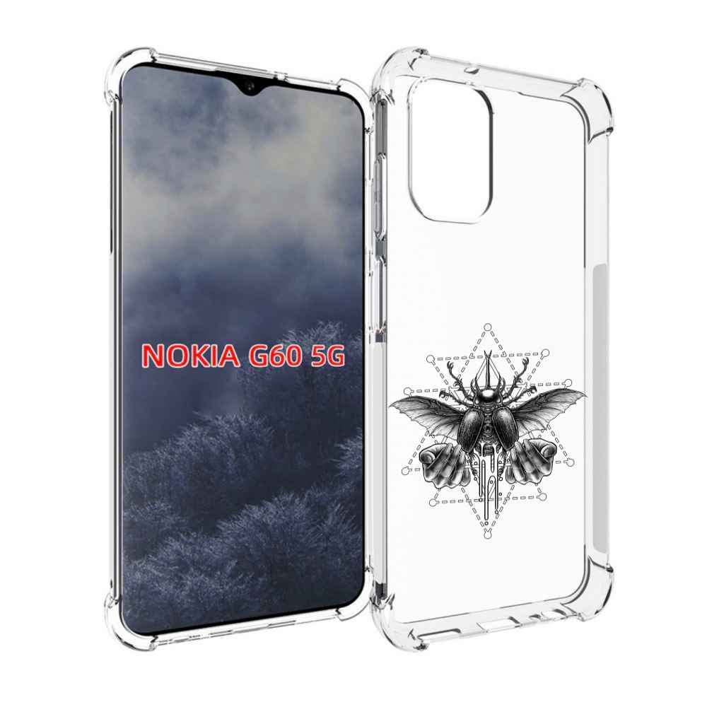 

Чехол MyPads скарабей для Nokia G60 5G, Прозрачный, Tocco